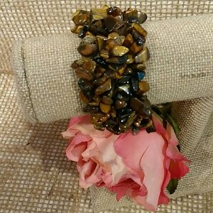 Genuine Tiger's Eye Gems Healing Stretch bracelet